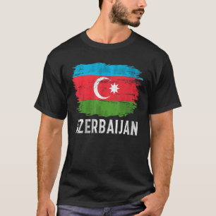 Vintage Azerbaijan Flag For Azerbaijan T-Shirt