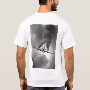 Vintage B-17 Bomber in Steep Dive Aviation Enthusi T-Shirt