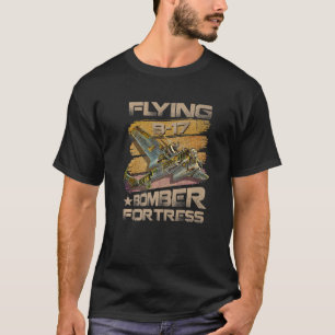 Vintage B 17 Bomber WW2 Plane Aviation Aeroplane T-Shirt