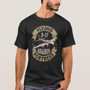 Vintage B 17 Bomber Ww2 Plane Aviation Airplane T-Shirt