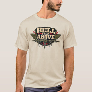 Vintage B-17 WWII Bomber Hell From Above T-Shirt