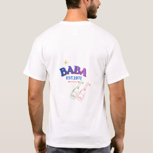 Vintage Baba Est. 1972 Father's Day T-Shirt