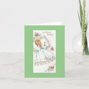 Vintage Baby Birthday Card