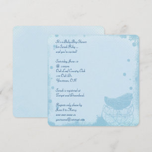 Vintage Baby Boy Shower Invitation