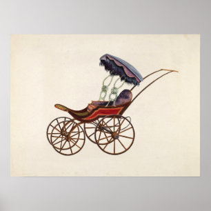 Vintage Baby Buggy Poster
