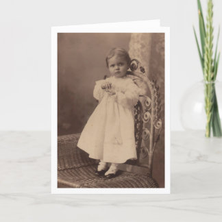 Vintage Baby Card