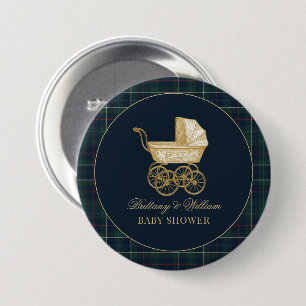 Vintage Baby Carriage Classic Baby Shower  7.5 Cm Round Badge