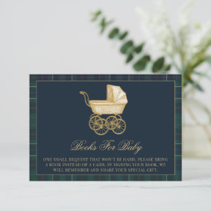 Vintage Baby Carriage Classic Baby Shower Enclosure Card