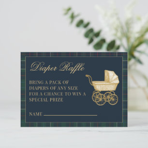 Vintage Baby Carriage Classic Baby Shower  Enclosure Card