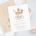 Vintage Baby Carriage Gender Neutral Baby Shower Postcard<br><div class="desc">Vintage Baby Carriage Gender Neutral Baby Shower Invitation Postcard. Click the personalise button to customise this design with your details.</div>