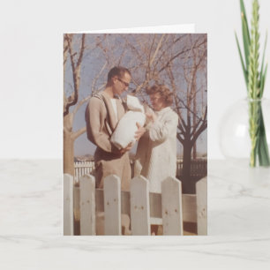Vintage Baby Congratulations Card