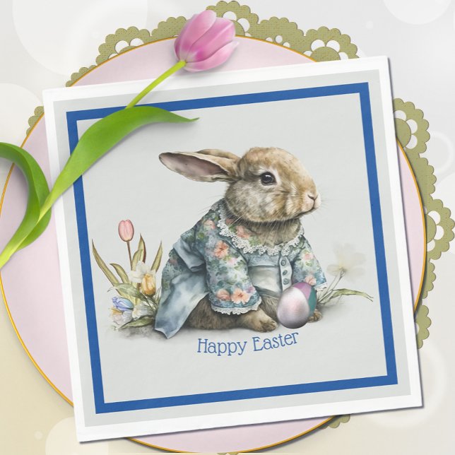 Vintage Baby Easter Bunny Napkin (Creator Uploaded)
