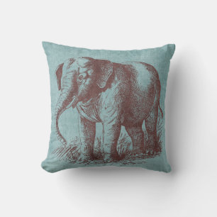 Vintage Baby Elephant Cushion