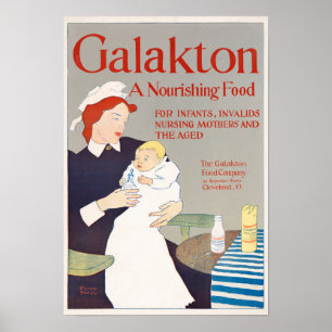 Vintage Baby Formula Advertisement Poster