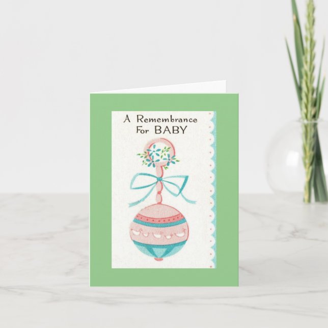 Vintage Baby Gift  Card (Front)