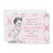 Vintage Baby Girl Chic Damask Birthday Invitation
