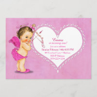 Vintage Baby Girl Cupid Angel Wings Halo Hot Pink
