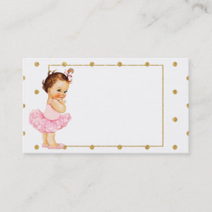 Vintage Baby Girl Princess Business Card