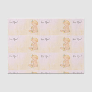 Vintage Baby Girl Tissue Paper