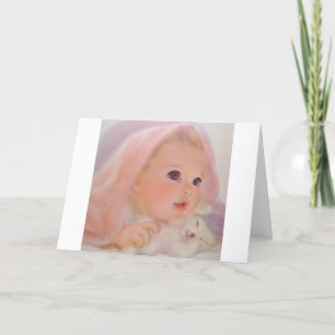 Vintage Baby Greeting Card