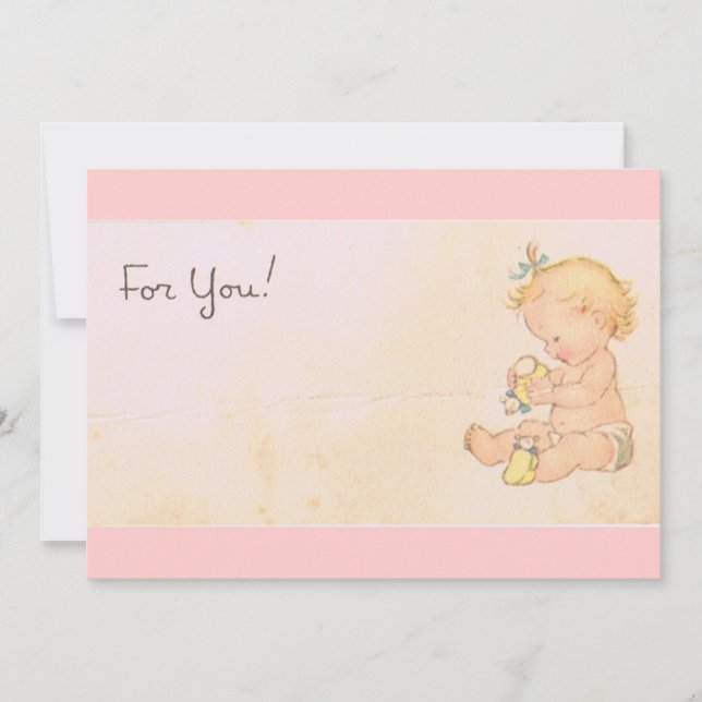 Vintage Baby Invitation (Front)