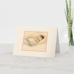 Vintage Baby Note Card