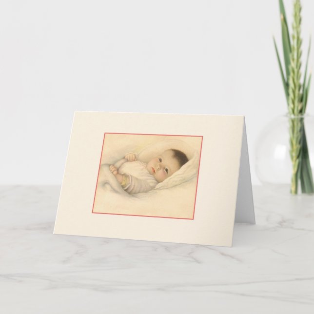 Vintage Baby Note Card (Front)