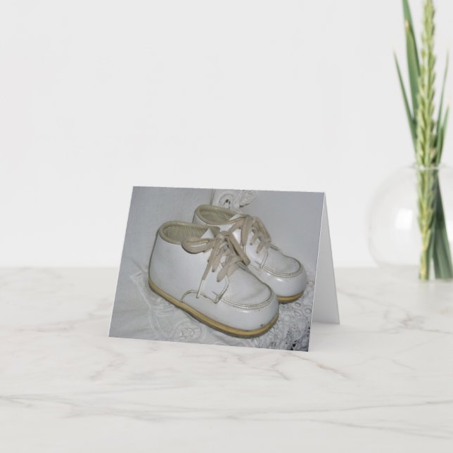 Vintage Baby Shoes Notecard (Front)
