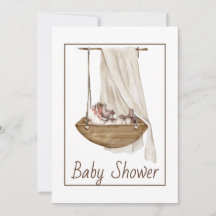 Vintage Baby Shower Invitation 