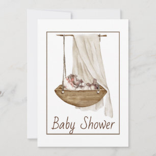 Vintage Baby Shower Invitation 