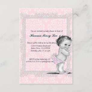 Vintage Baby Shower Invitation