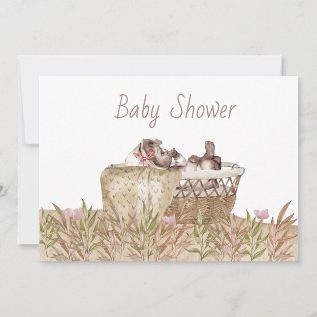 Vintage Baby Shower Invitation (Front)