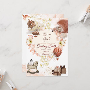 Vintage Baby Shower Invitation