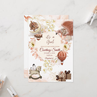 Vintage Baby Shower Invitation