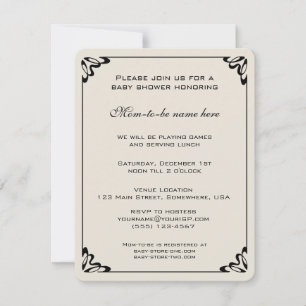 Vintage Baby Shower, Yellow Flowers Floral Meadow Invitation