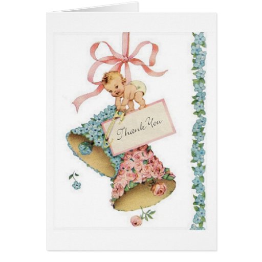 Vintage Baby Thank You Card