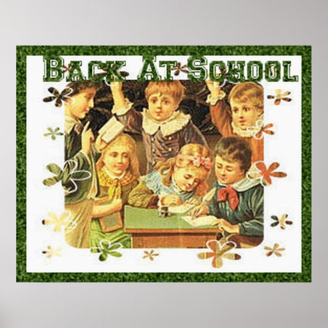Vintage Back to School Poster (Front)