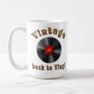Vintage - Back to Vinyl, the record is back Coffee Mug
