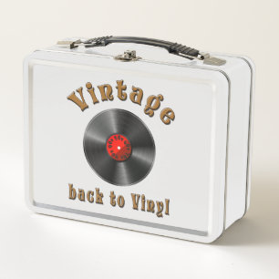 Vintage - Back to Vinyl, the record is back Metal Lunch Box