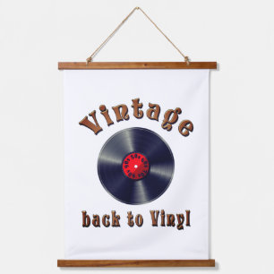 Vintage - Back to Vinyl, the record is back, Oldie Hanging Tapestry