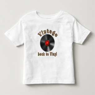 Vintage - Back to Vinyl, the record is back Toddler T-Shirt