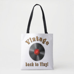 Vintage - Back to Vinyl, the record is back Tote Bag