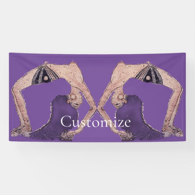 Vintage Backbend Yoga Pose Thunder_Cove Banner (Horizontal)