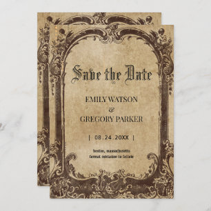  Vintage background Save The Date