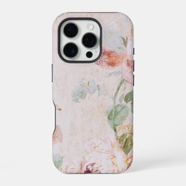 Vintage Background with Roses iPhone Case (Back)