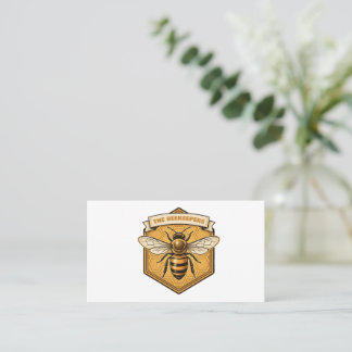 Vintage Backyard Beekeeper Honey Bee Heritage Club Business Card