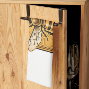 Vintage Backyard Beekeeper Honey Bee Heritage Club Tea Towel