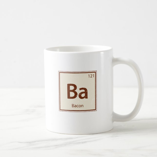 Vintage BACON Periodic Table Coffee Mug (Right)
