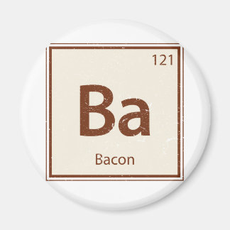 Vintage BACON Periodic Table Magnet
