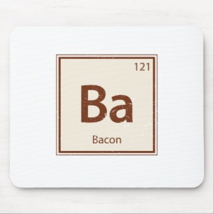 Vintage BACON Periodic Table Mouse Mat